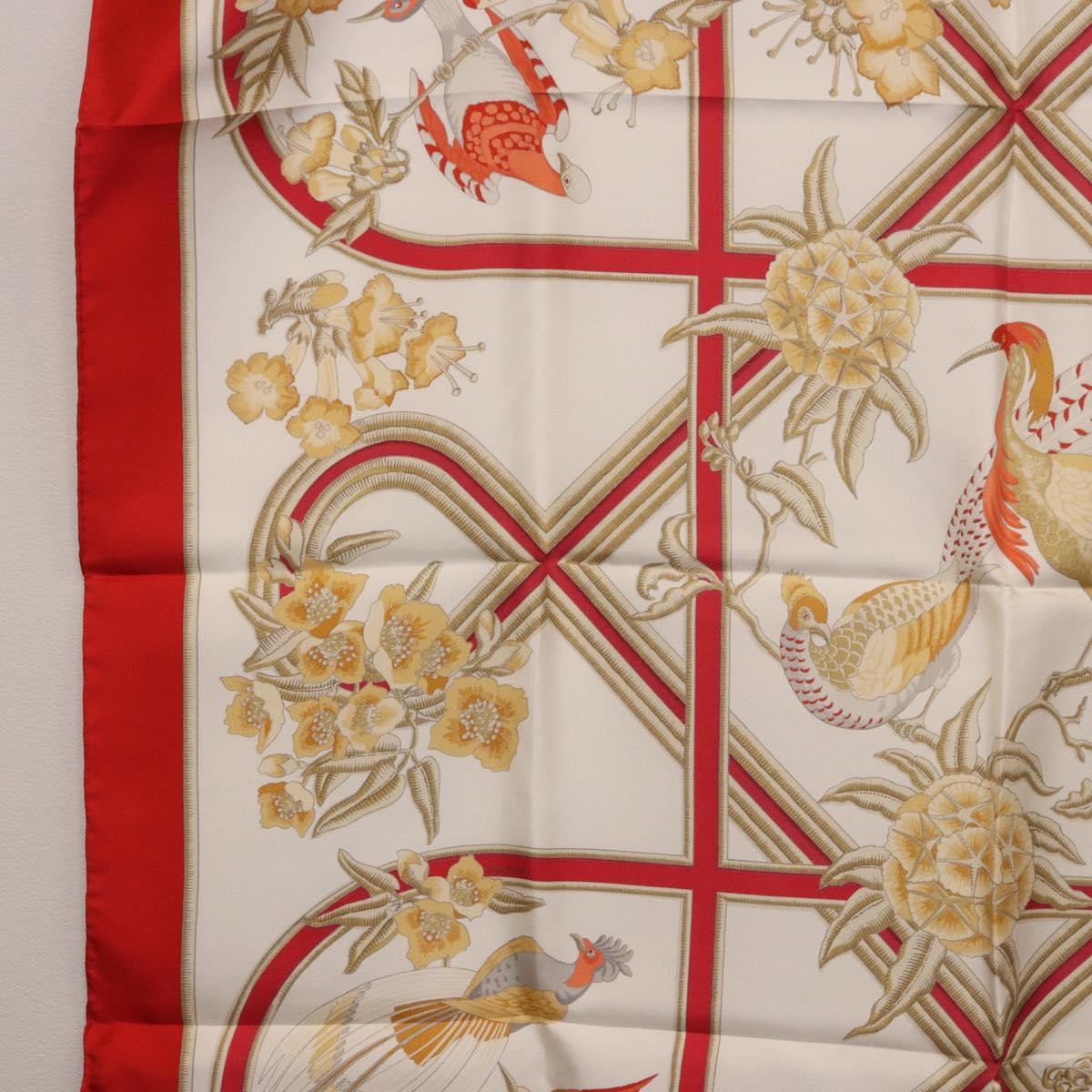 Hermes Carré 90 Silk Multicolor Red Silk Scarve & Shawl Accessory (Pre-Owned)