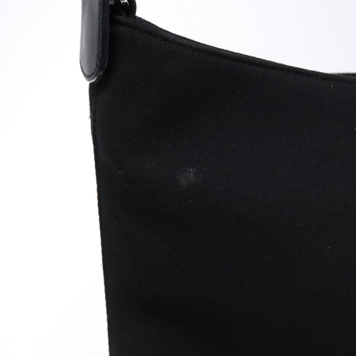 Salvatore Ferragamo Vala Canvas Black Canvas Bag (Pre-Owned)