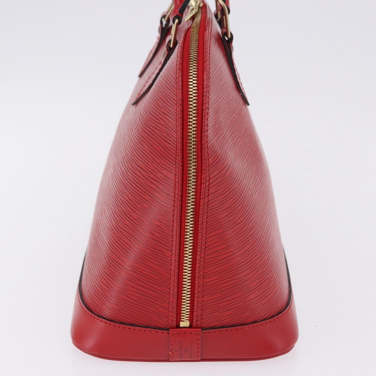 Louis Vuitton Alma Epi Leather Red Leather Handbag (Pre-Owned)