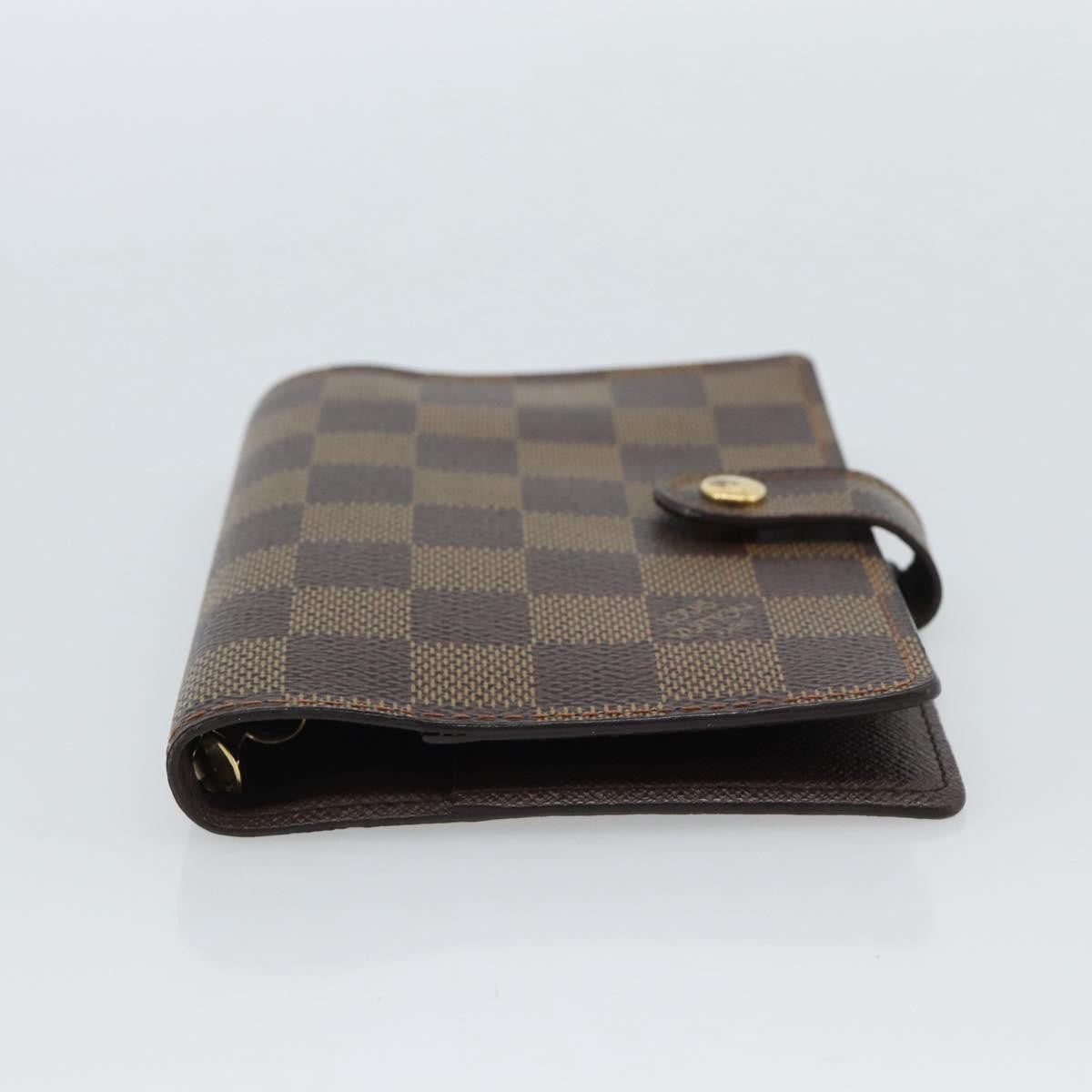 Louis Vuitton Ring Agenda Cover Damier Brown Canvas Briefcase Bag (Pre-Owned)