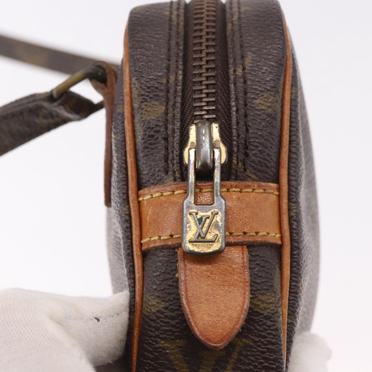 Louis Vuitton Pochette Marly Bandouliere Monogram Canvas Brown Canvas Shoulder Bag Bag (Pre-Owned)
