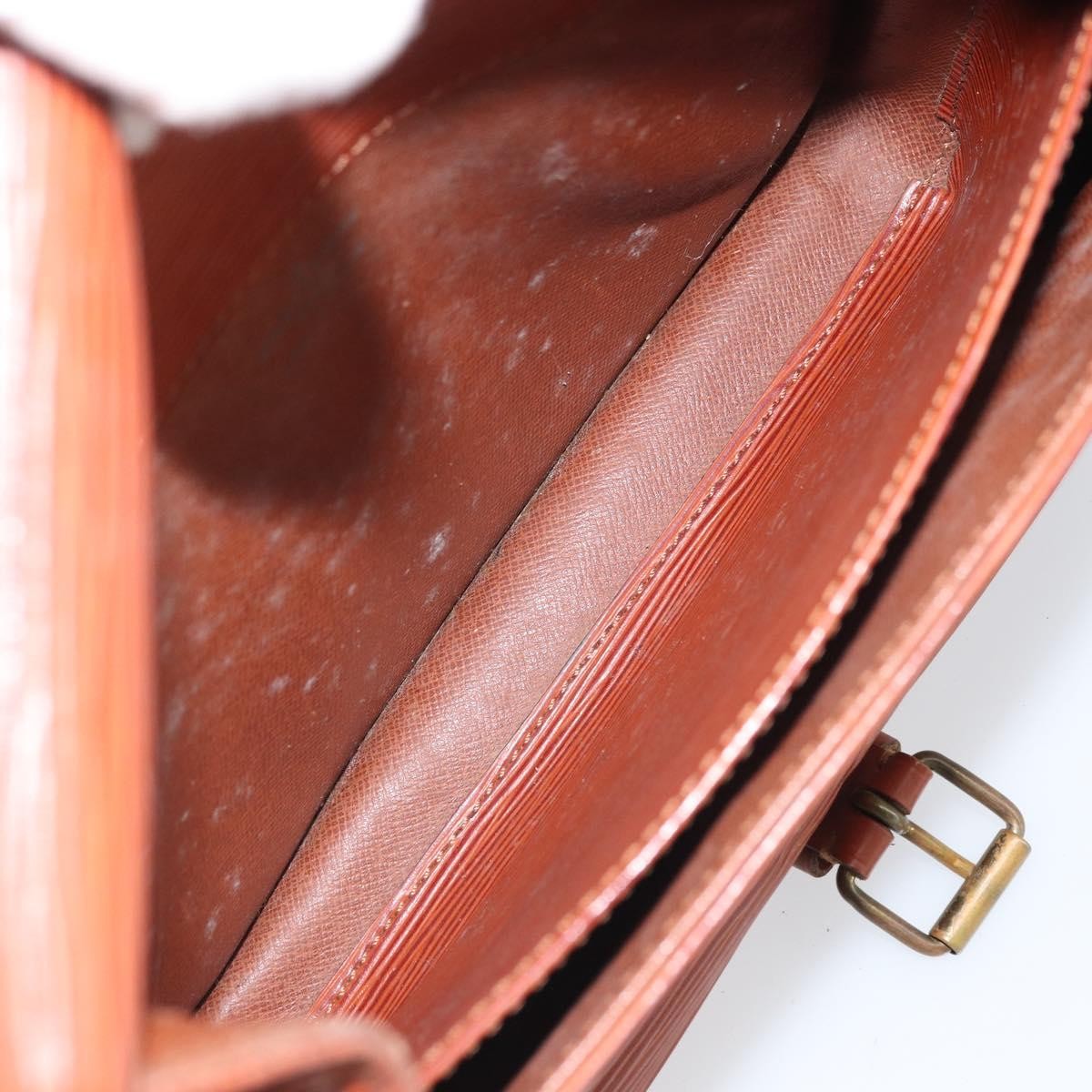 Louis Vuitton Cartouchiere Epi Leather Brown Leather Shoulder Bag Bag (Pre-Owned)