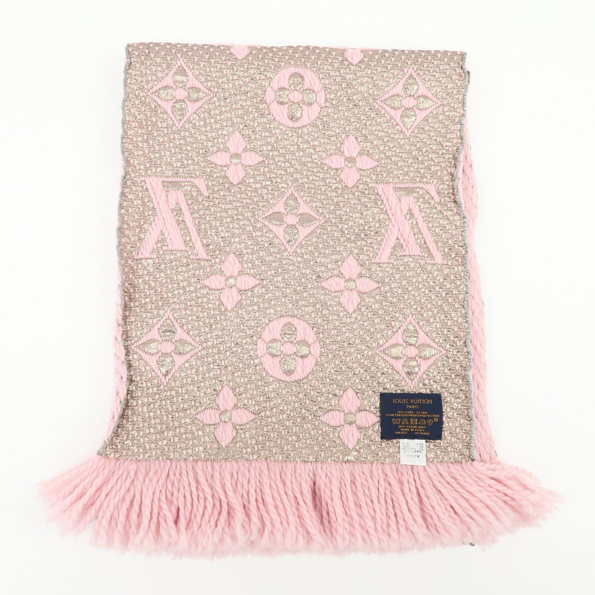 Louis Vuitton Etoile Scarf Monogram Pink Wool Scarve & Shawl Accessory (Pre-Owned)