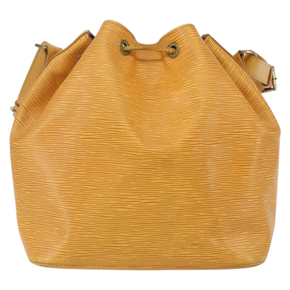 Louis Vuitton Petit Noe Epi Leather Yellow Leather Shoulder Bag Bag (Pre-Owned)