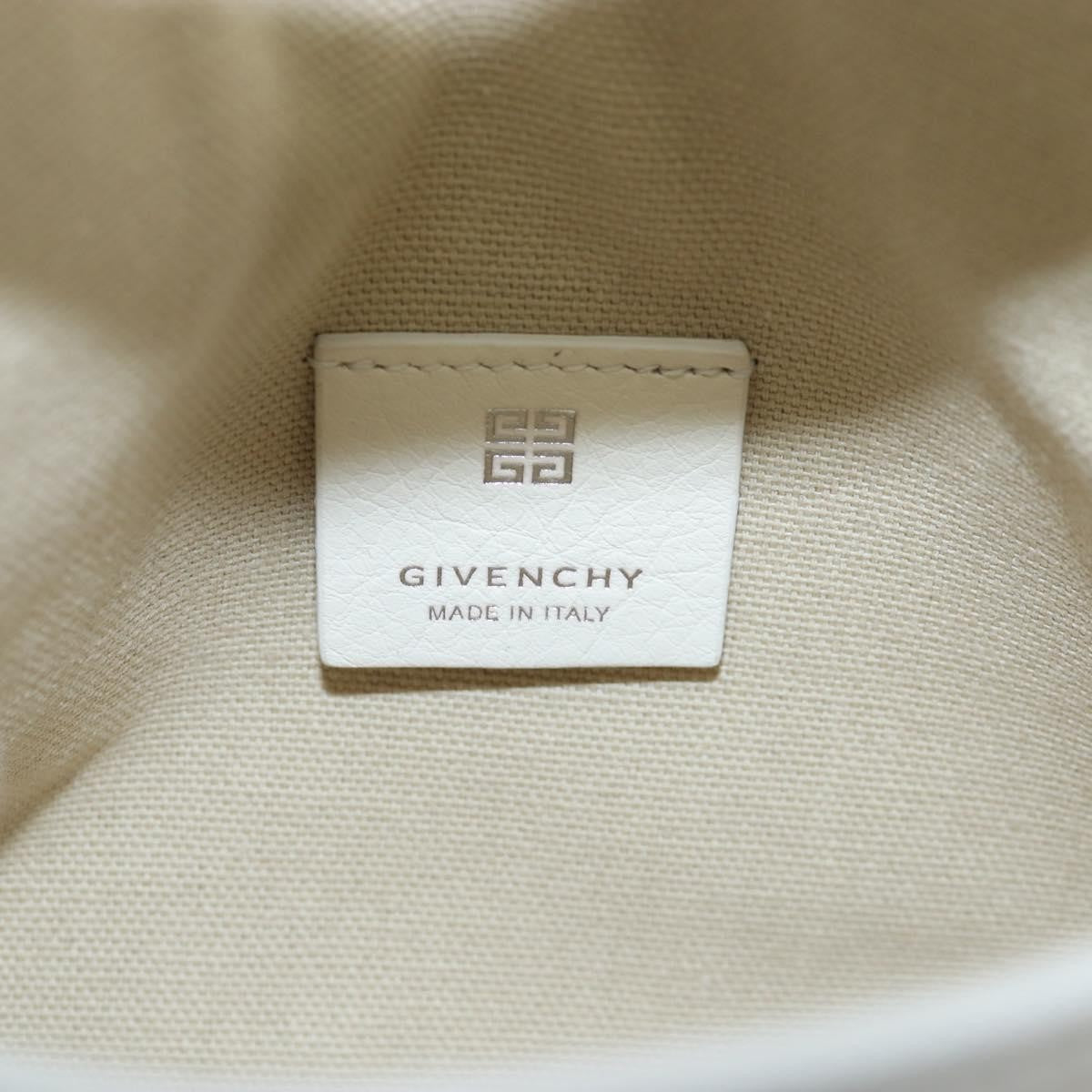 Givenchy Voyou Leather White Leather Shoulder Bag Bag (Pre-Owned)