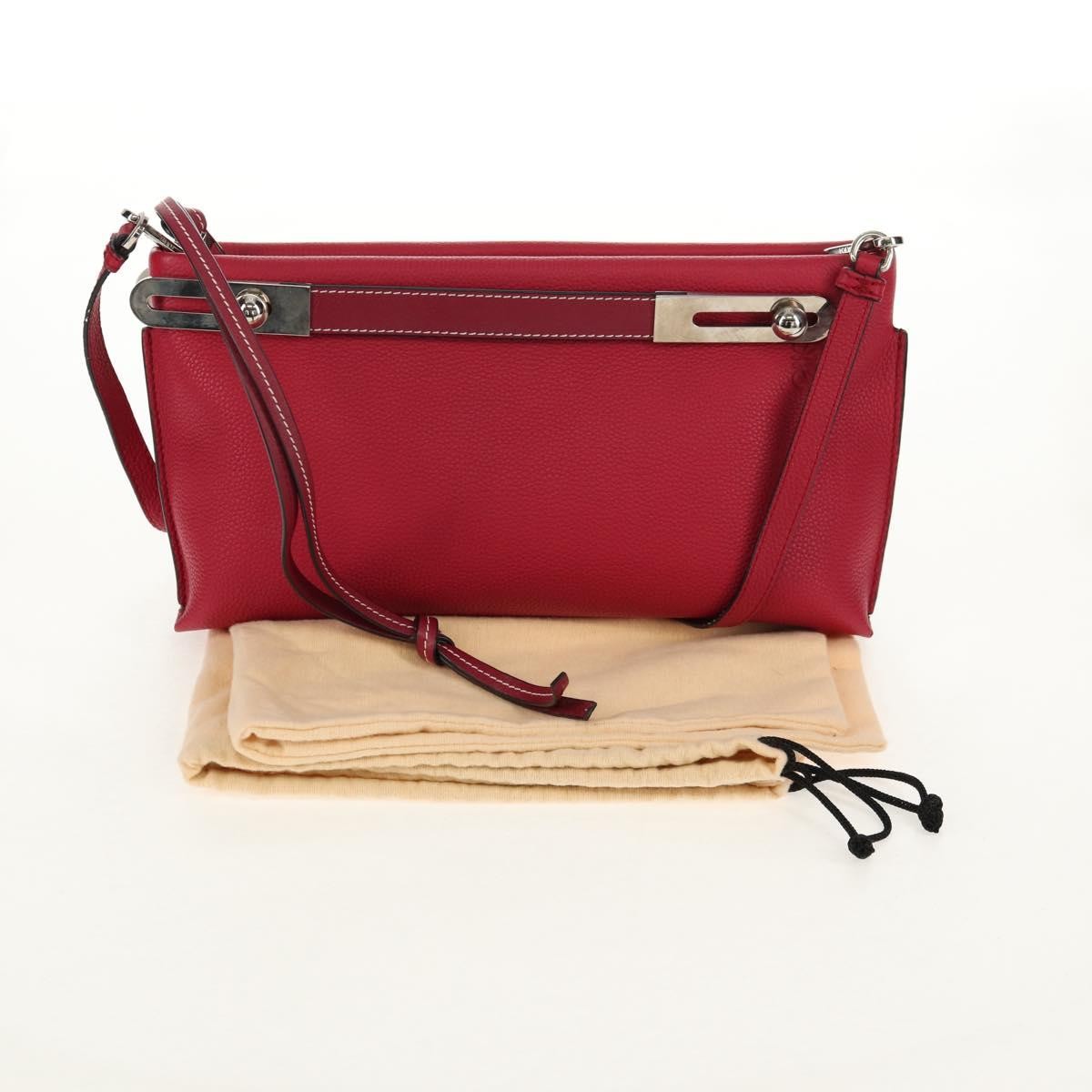 Loewe Missy Leather Red Leather Shoulder Bag Bag (Pre-Owned)