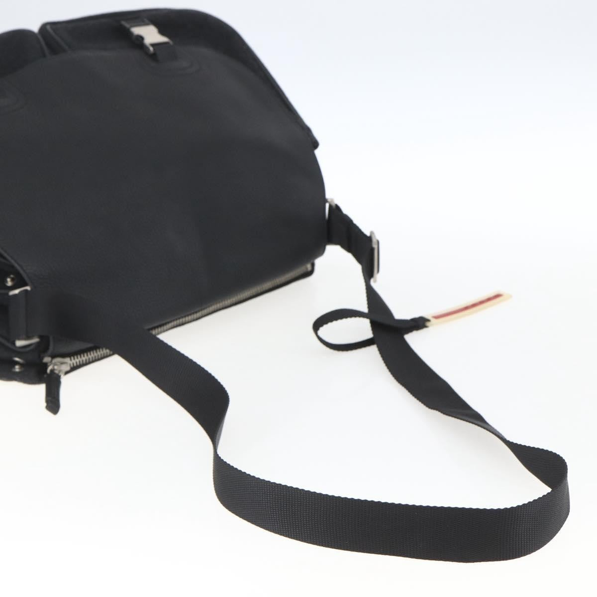Prada Shoulder Wool Black Wool Shoulder Bag Bag (Pre-Owned)