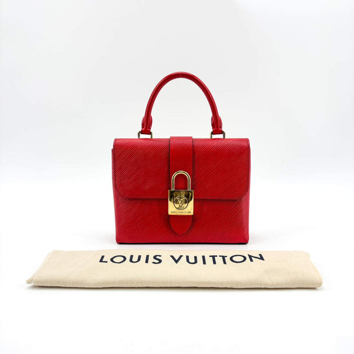 Louis Vuitton Locky Epi Leather Red Leather Handbag (Pre-Owned)