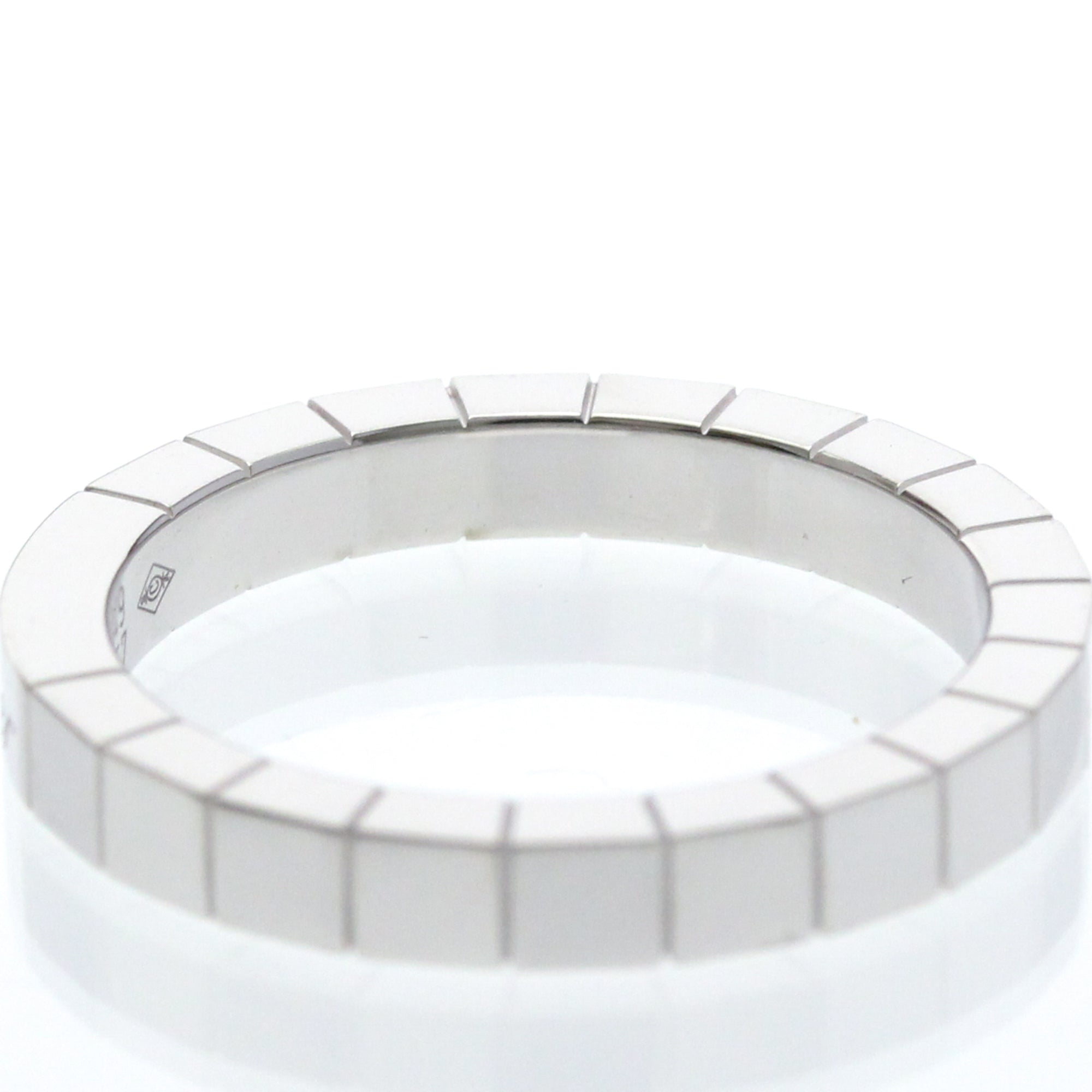 Cartier Lanieres 18K White Gold Silver White_Gold Ring Jewelry (Pre-Owned)