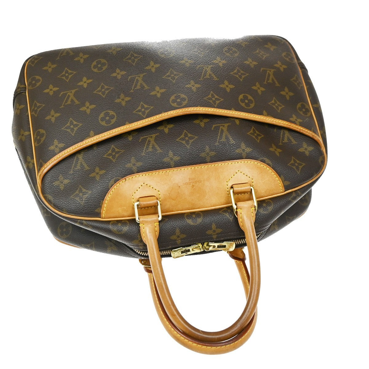 Louis Vuitton Deauville Monogram Canvas Brown Canvas Handbag (Pre-Owned)