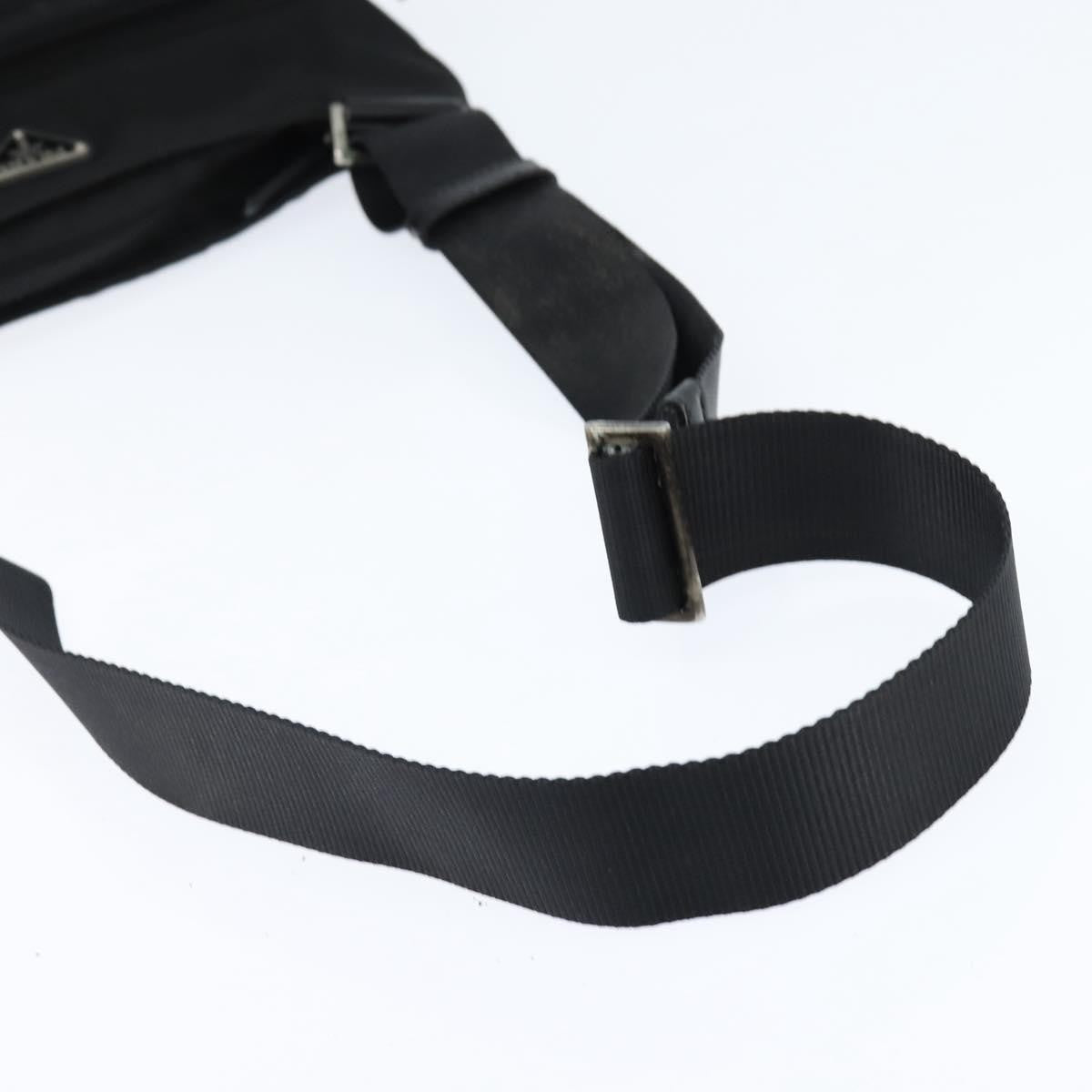 Prada Front Pocket Messenger Tessuto Black Nylon Shoulder Bag Bag (Pre-Owned)