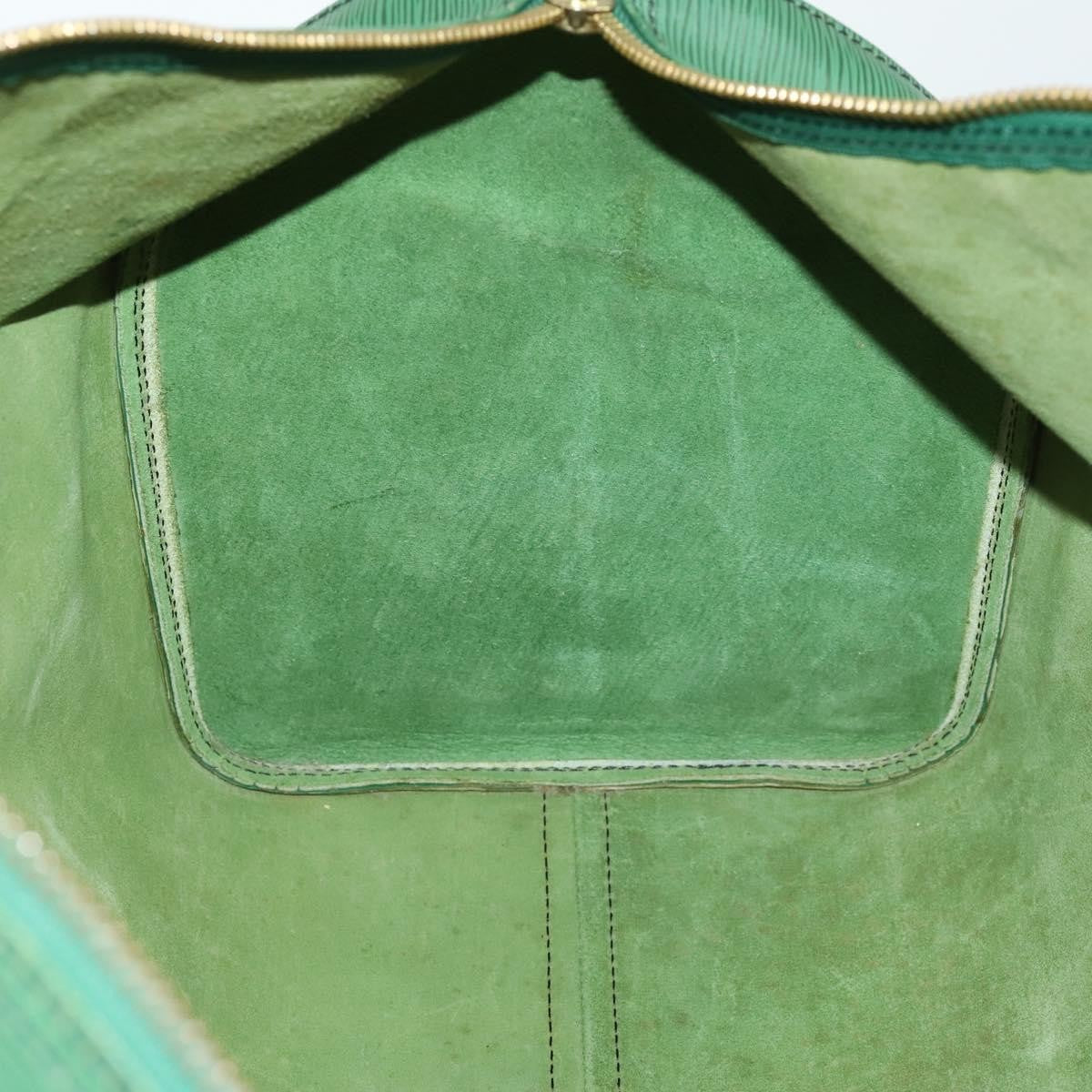 Louis Vuitton Keepall Epi Leather Green Leather Travel Bag Bag (Pre-Owned)
