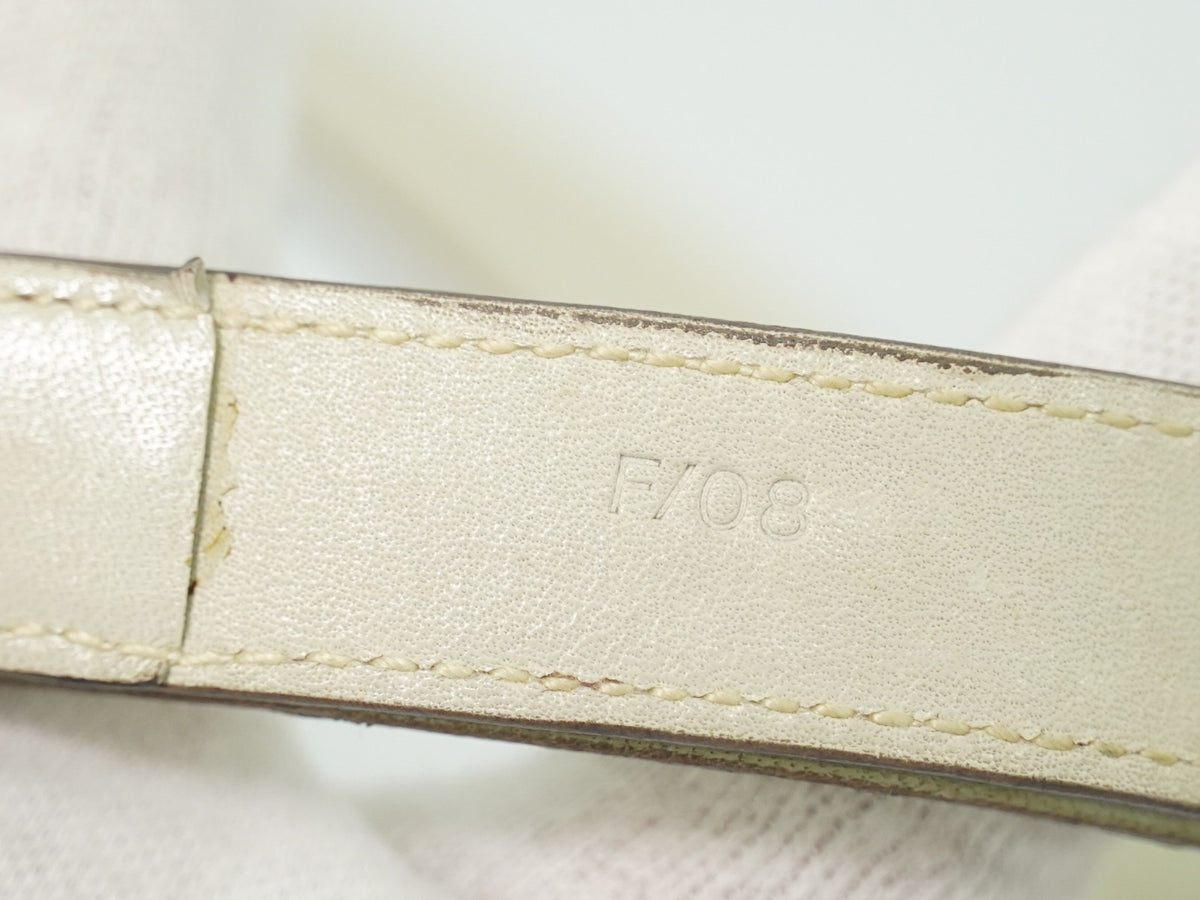 Celine Flap Shoulder Leather Beige Leather Shoulder Bag Bag (Pre-Owned)