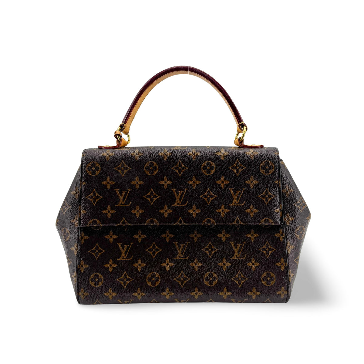 Louis Vuitton Cluny Top Handle Monogram Canvas Brown Canvas Handbag (Pre-Owned)