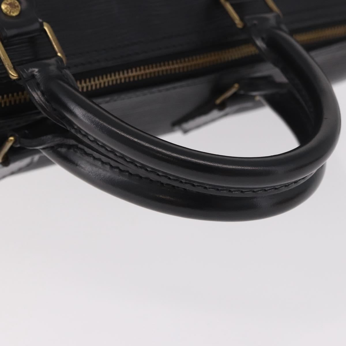 Louis Vuitton Speedy Epi Leather Black Leather Handbag (Pre-Owned)