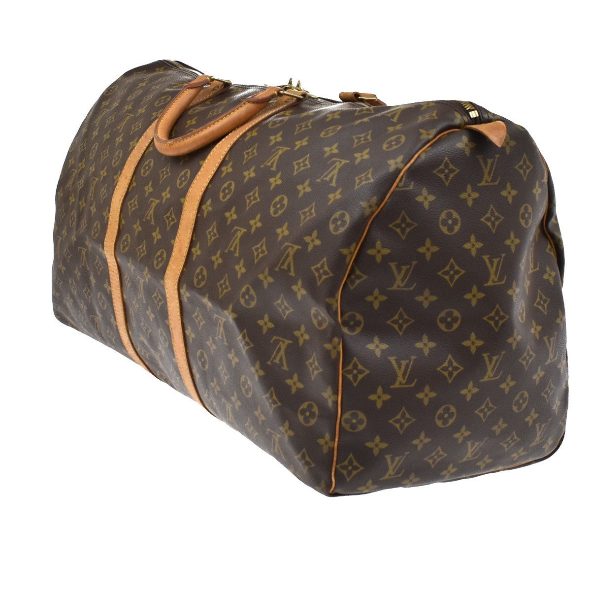 Louis Vuitton Keepall Monogram Canvas Brown Canvas Travel Bag Bag (Pre-Owned)