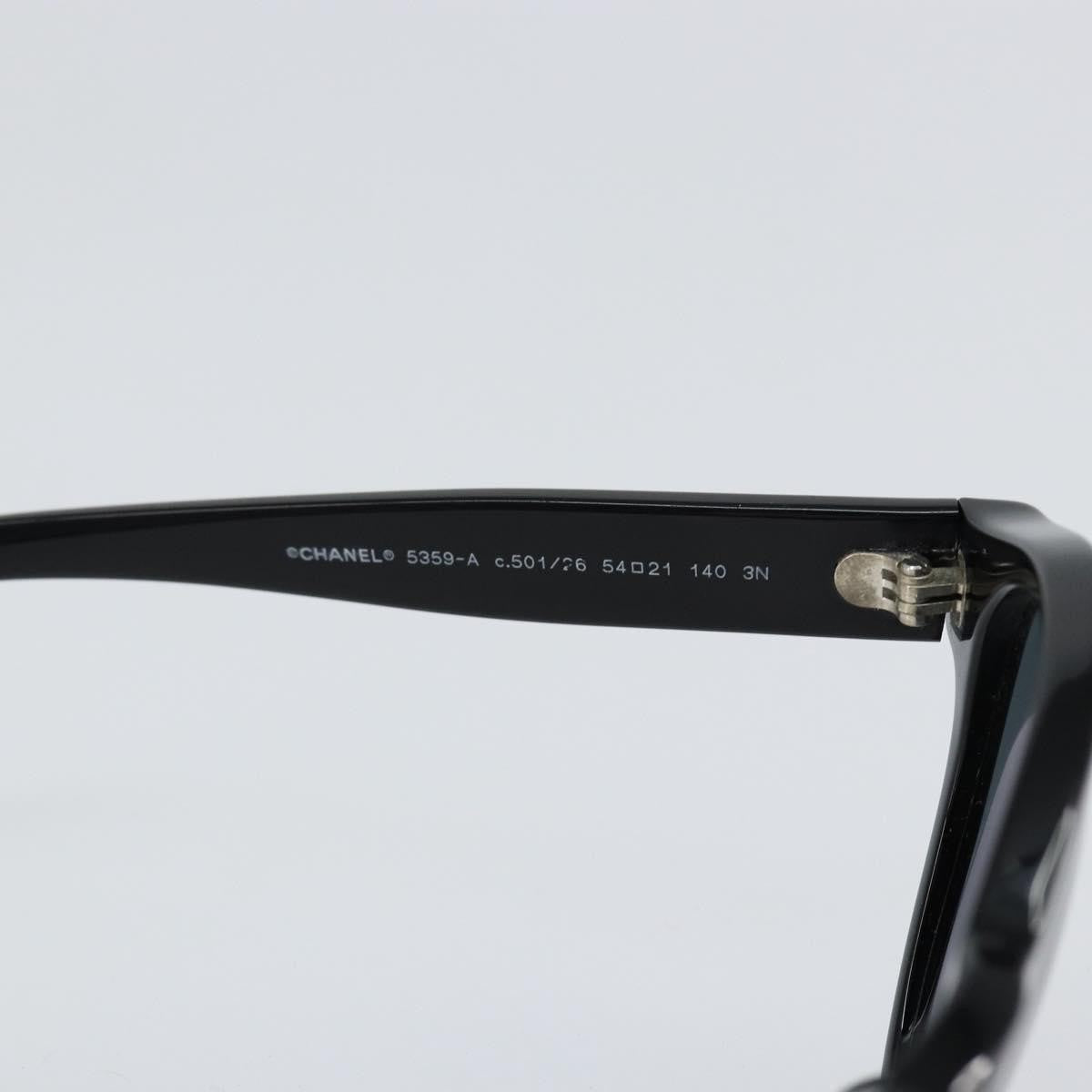 Chanel Chanel Logo Sunglasses Eye Wear Plastic Black Plastic Sunglasse Accessory (Pre-Owned)