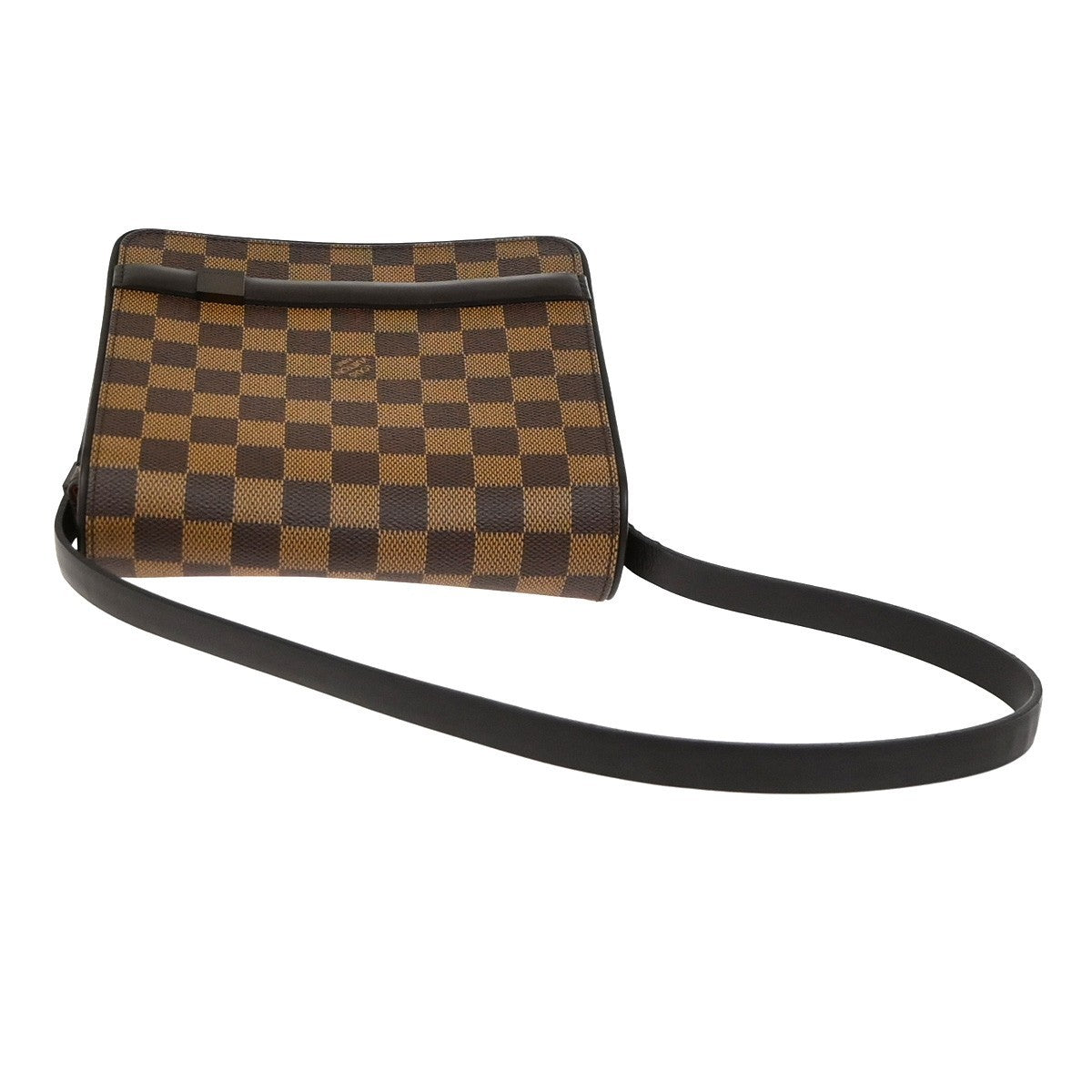 Louis Vuitton Tribeca Carre Damier Ebene Brown Canvas Shoulder Bag Bag (Pre-Owned)