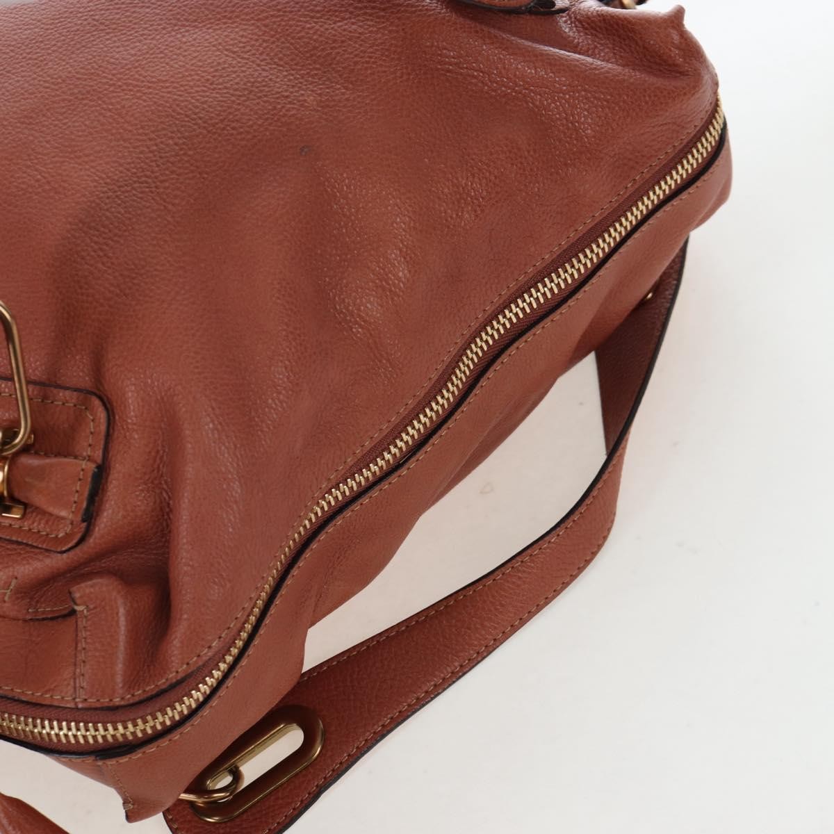 Chloe Paraty Quilted Leather Brown Leather Handbag (Pre-Owned)