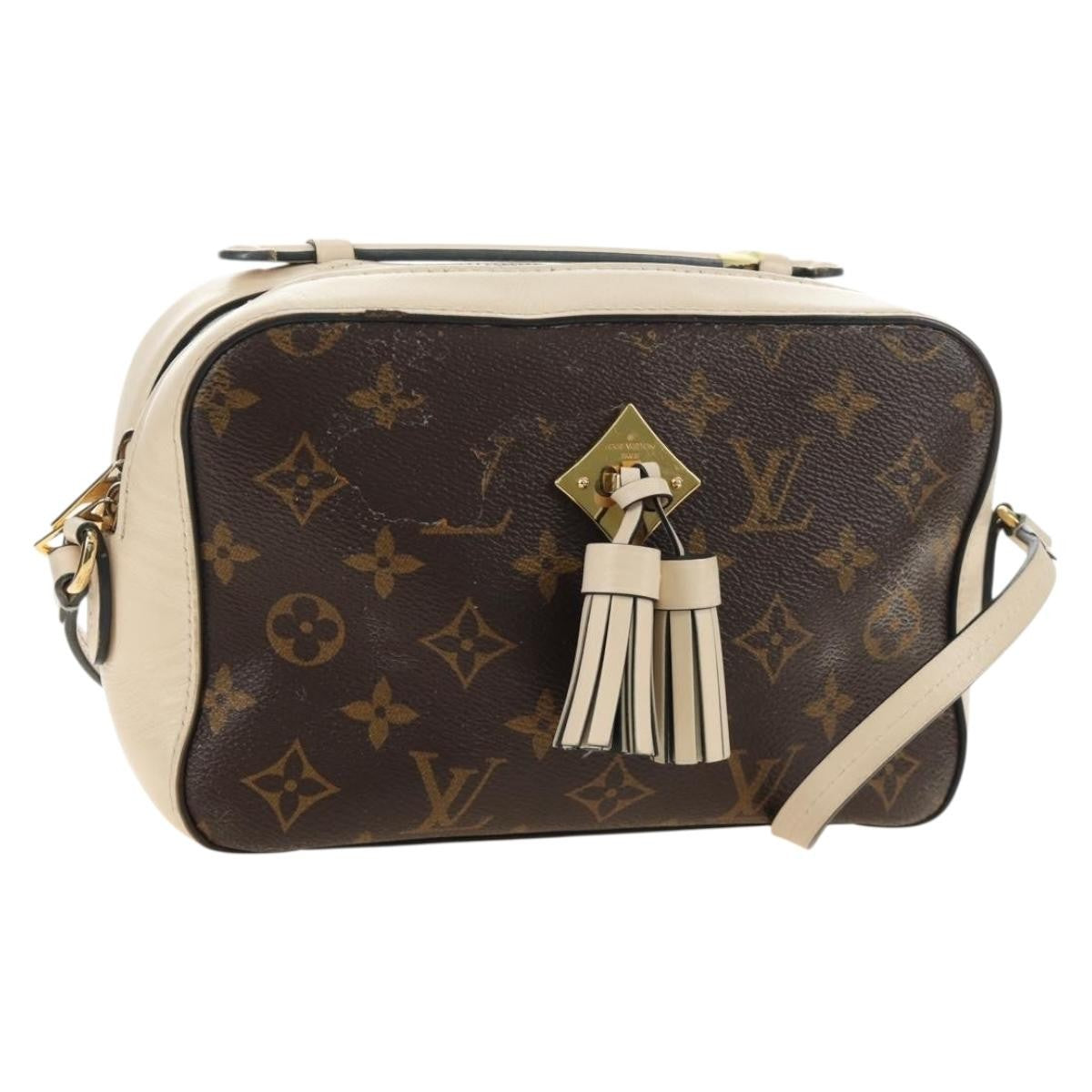 Louis Vuitton Saintonge Monogram Canvas With Leather Brown Canvas Shoulder Bag Bag (Pre-Owned)