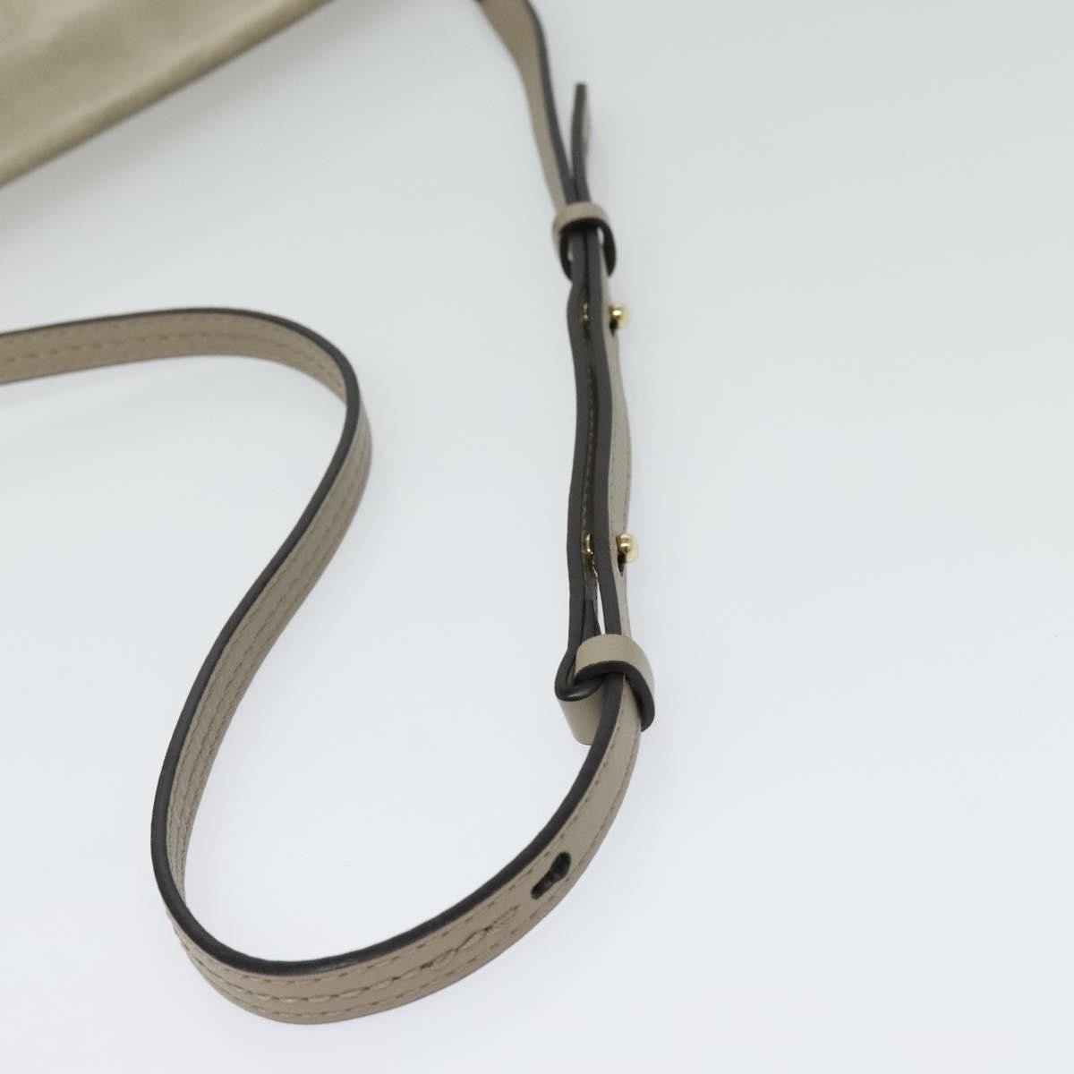 Chloe Faye Leather And Suede Gray Suede Shoulder Bag Bag (Pre-Owned)