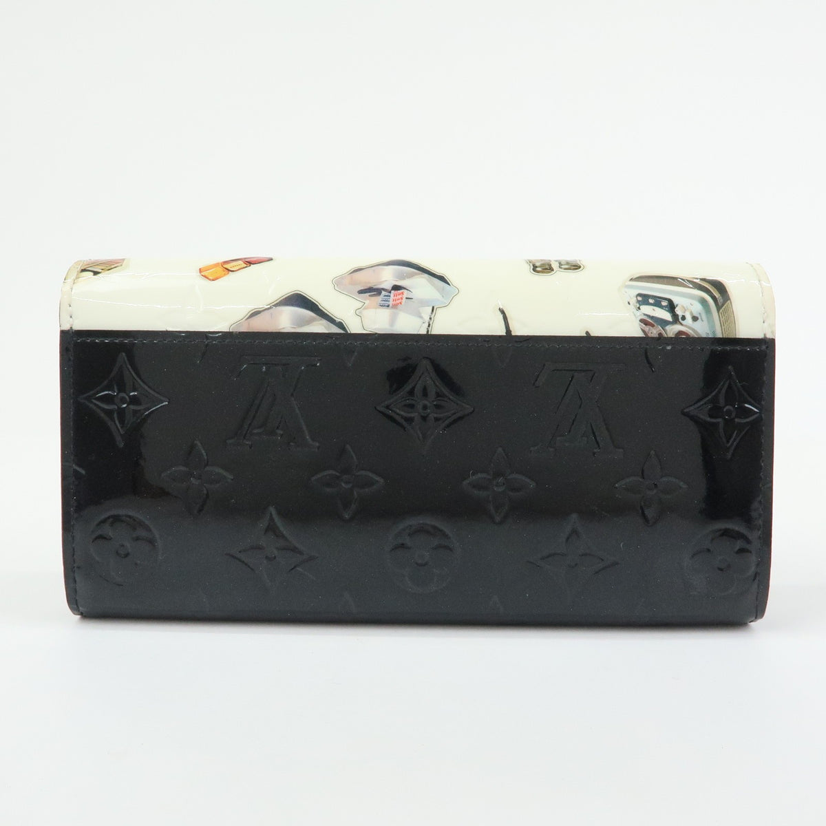 Louis Vuitton Sarah Wallet Nm Limited Edition Stickers Monogram Vernis Multicolour Patent_Leather Wallets Accessory (Pre-Owned)
