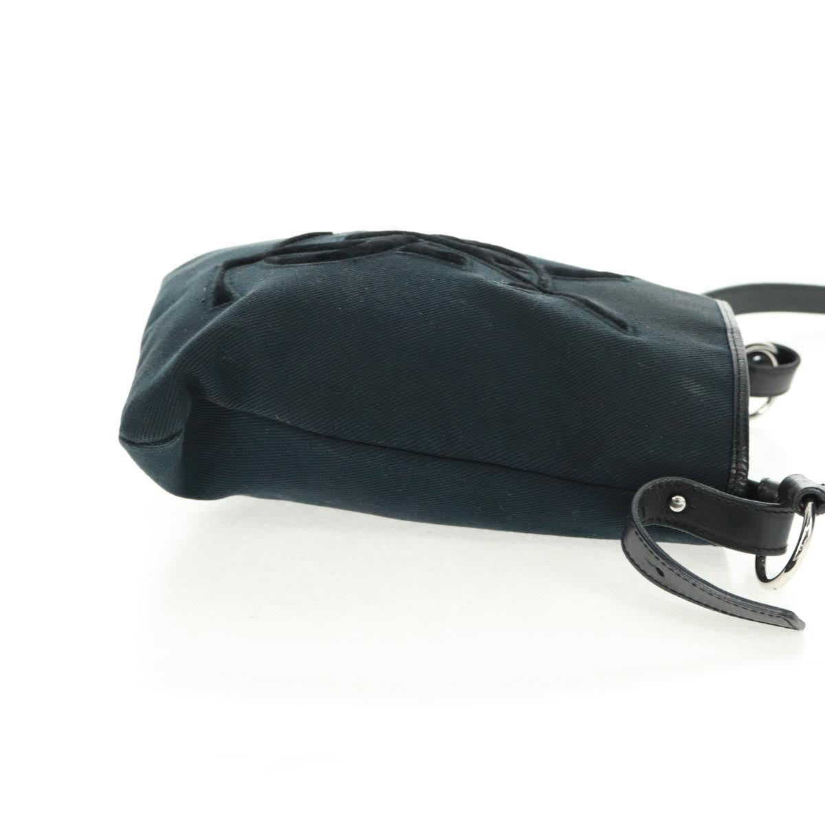 Saint Laurent Vintage Canvas Black Canvas Handbag (Pre-Owned)