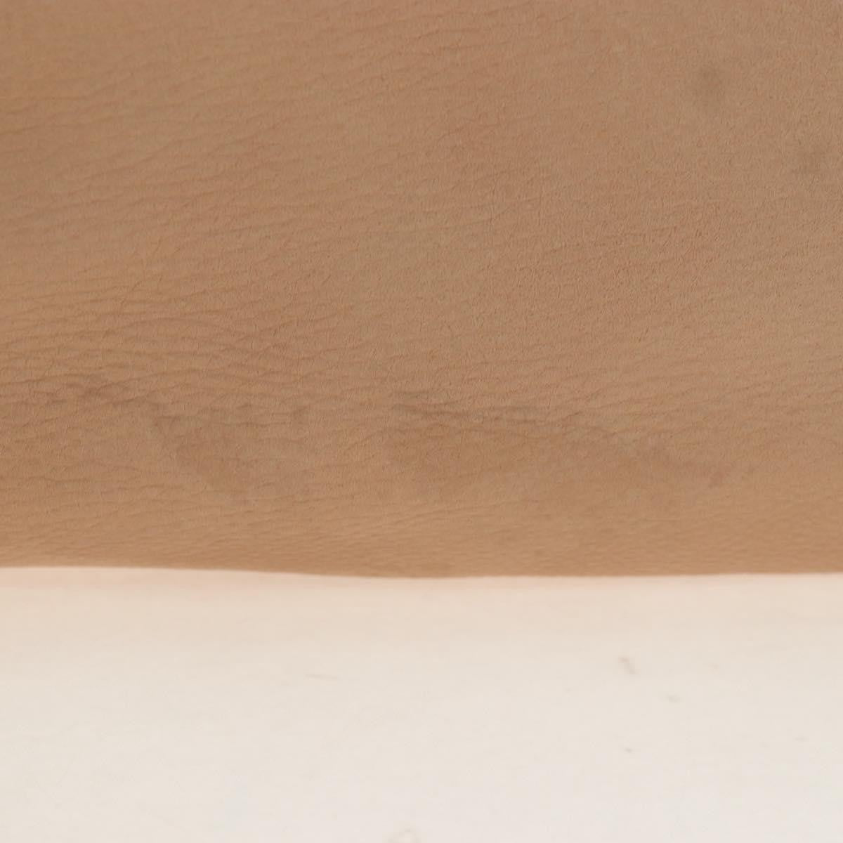 Prada Tote Leather Beige Leather Tote Bag Bag (Pre-Owned)