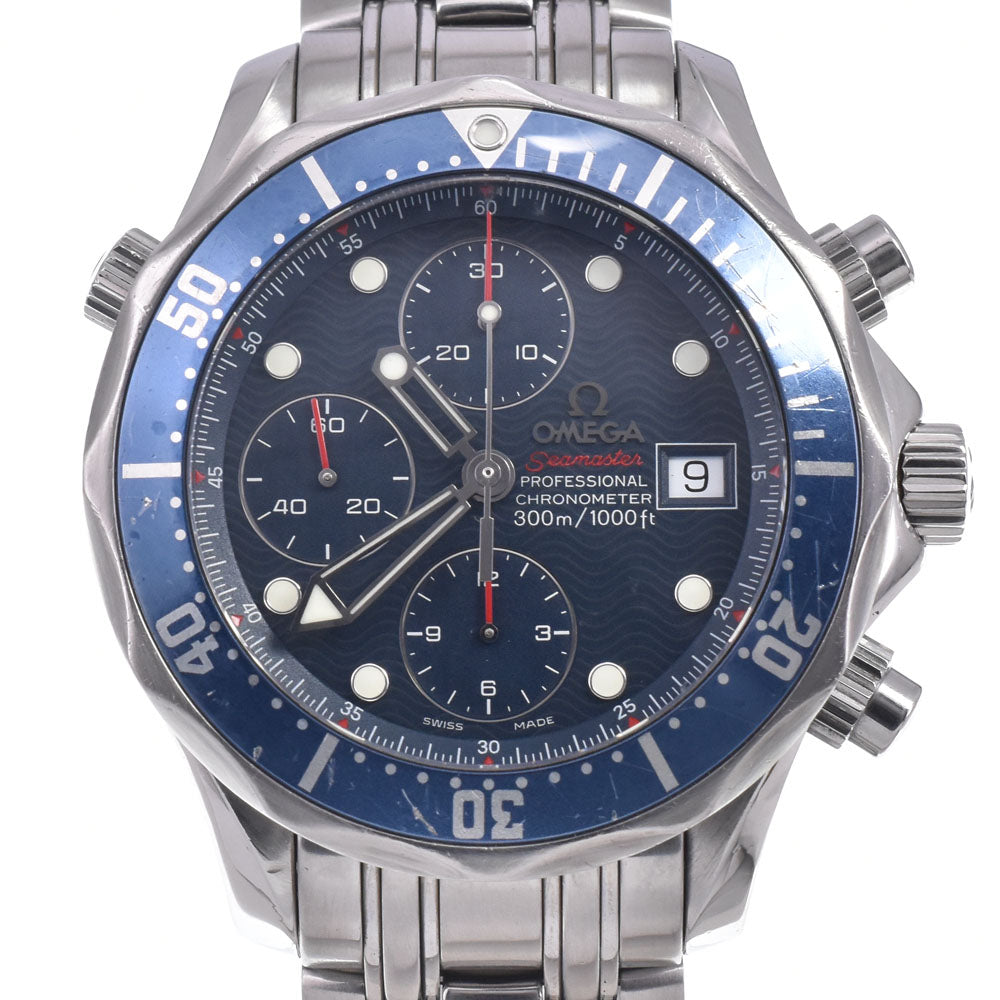 Omega Seamaster Diver 300M Chronometer Chronograph Automatic Stainless Steel Watch (Pre-Owned)