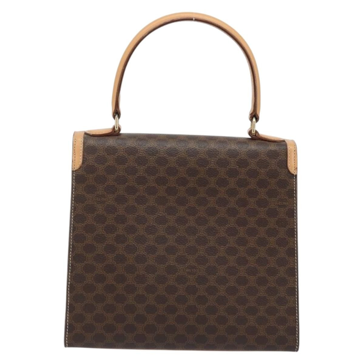 Celine Handbag Canvas Brown Canvas Handbag (Pre-Owned)
