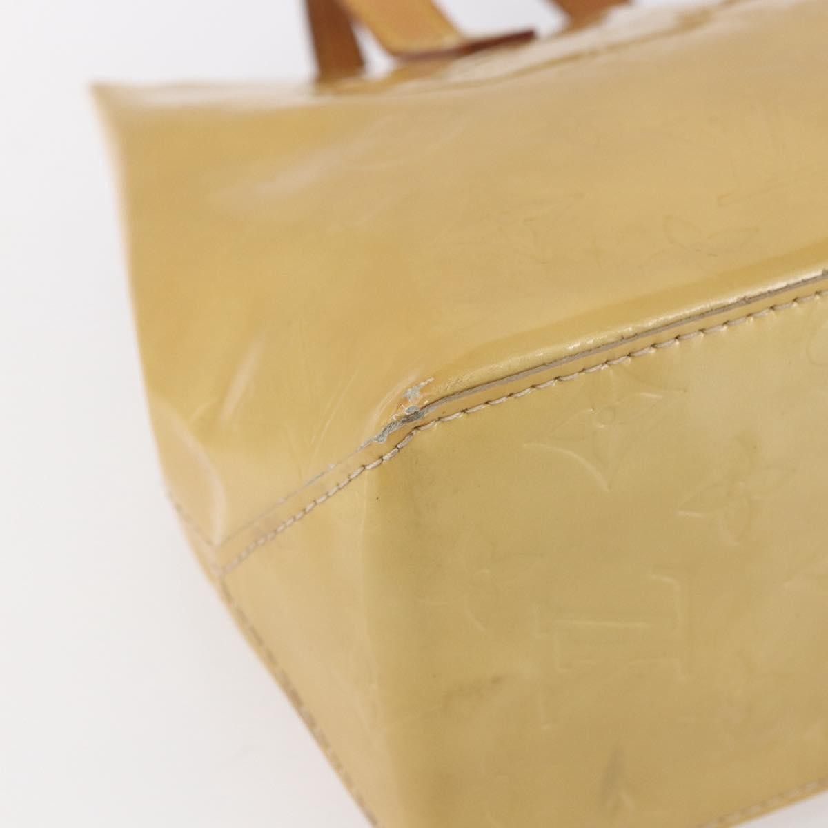 Louis Vuitton Reade Monogram Vernis Beige Patent_Leather Handbag (Pre-Owned)