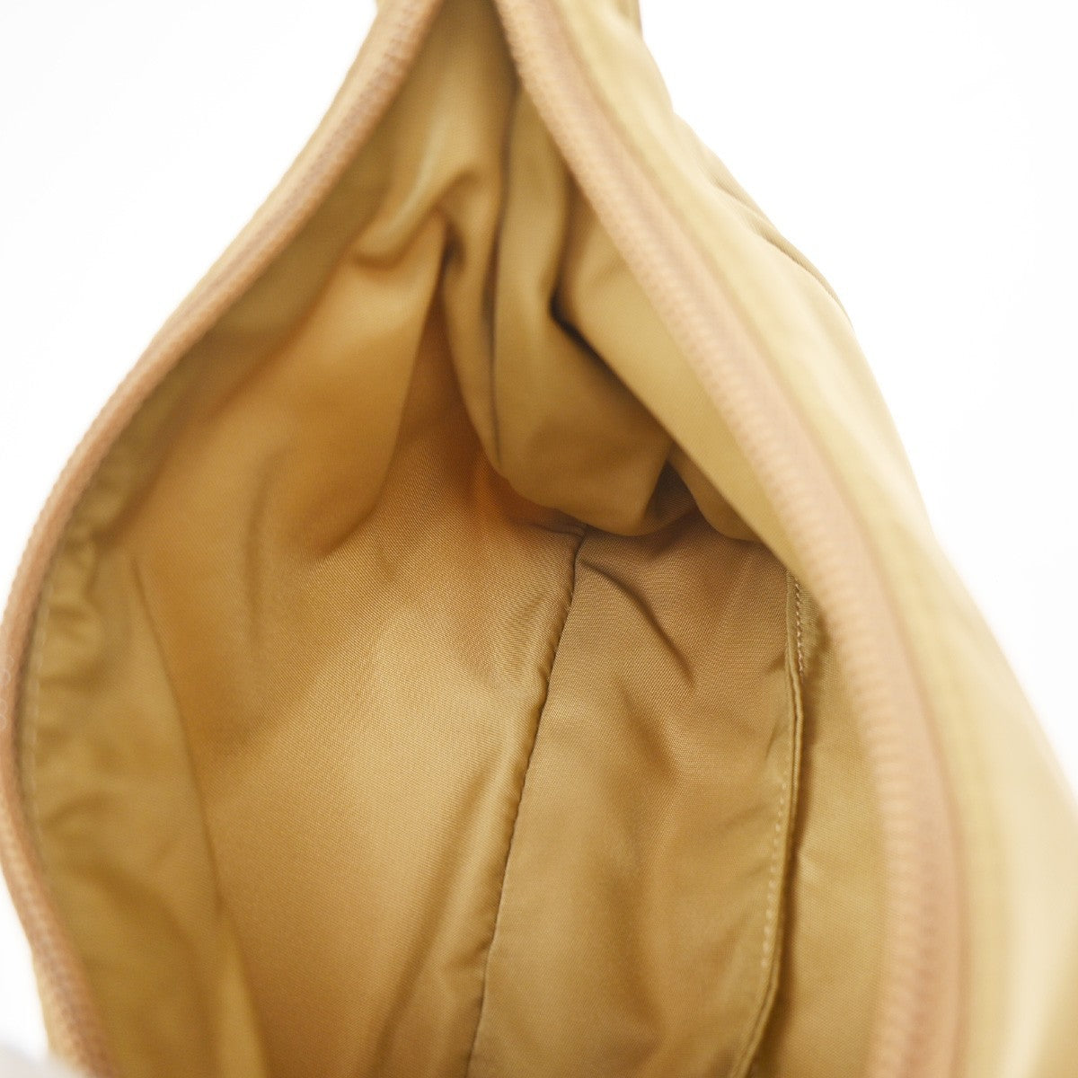 Prada Hobo Tessuto Beige Nylon Shoulder Bag Bag (Pre-Owned)