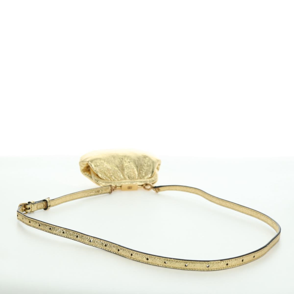 Balenciaga Cloud Clutch Leather Gold Leather Clutche & Pouche Bag (Pre-Owned)