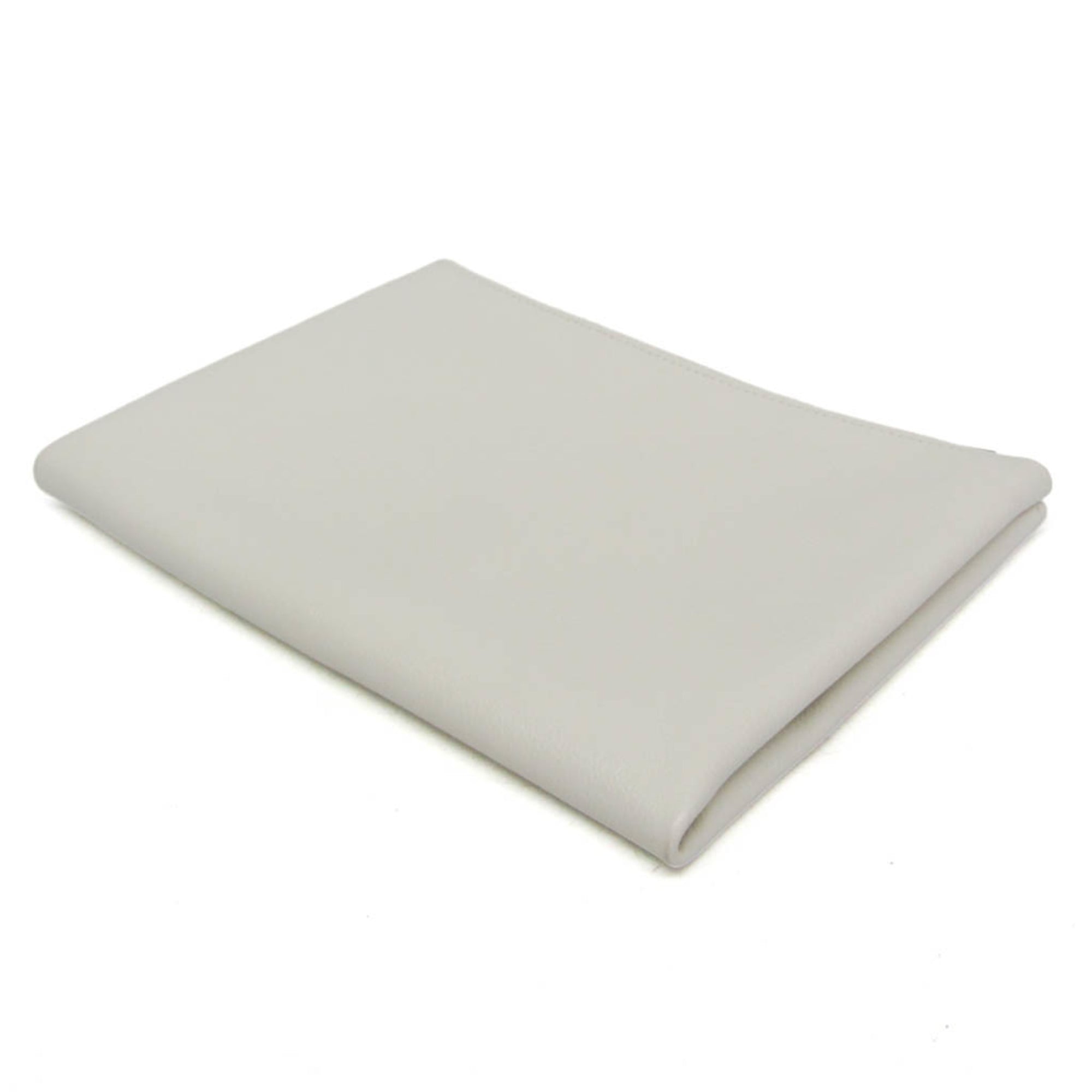 Hermes Atout Evercolor White Leather Clutche & Pouche Bag (Pre-Owned)