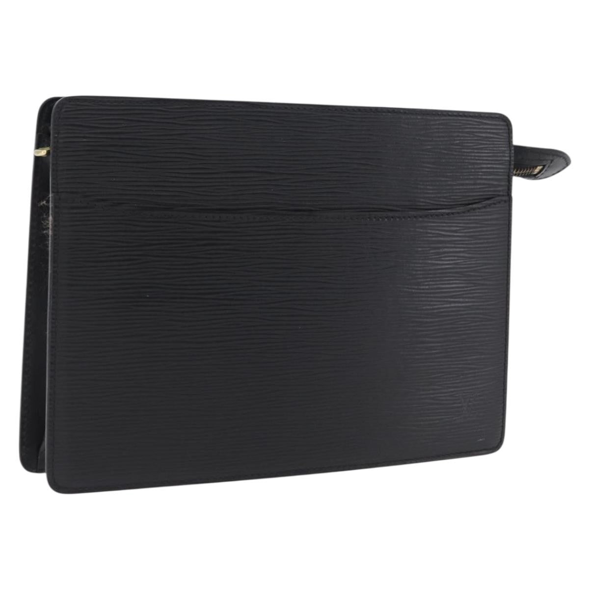 Louis Vuitton Pochette Homme Epi Leather Black Leather Clutche & Pouche Bag (Pre-Owned)