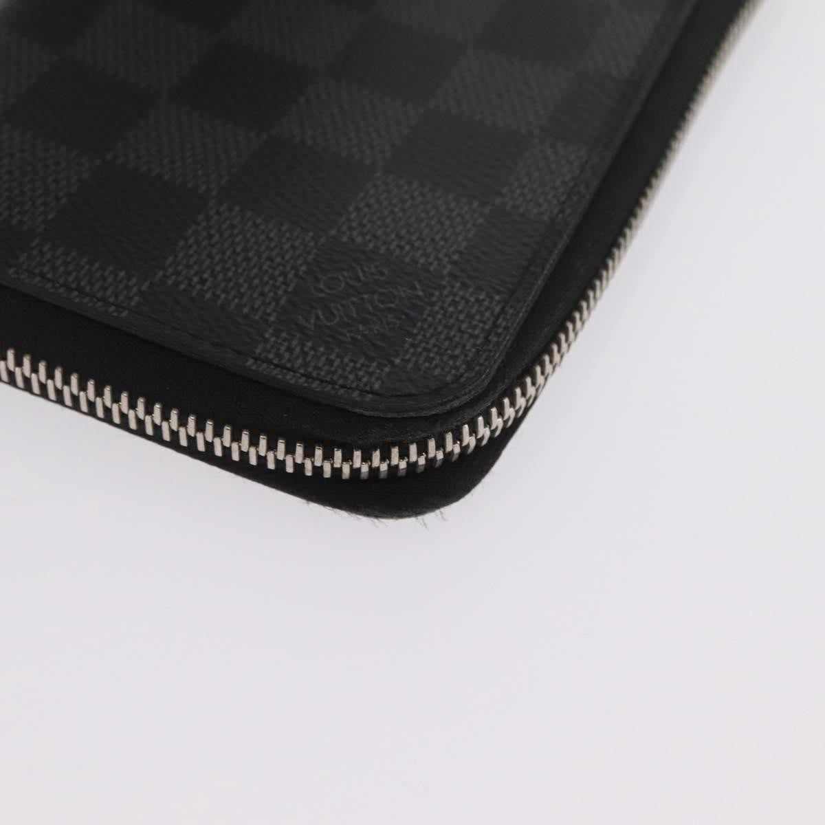 Louis Vuitton Zippy Damier Graphite Gray Canvas Wallets Accessory (Pre-Owned)