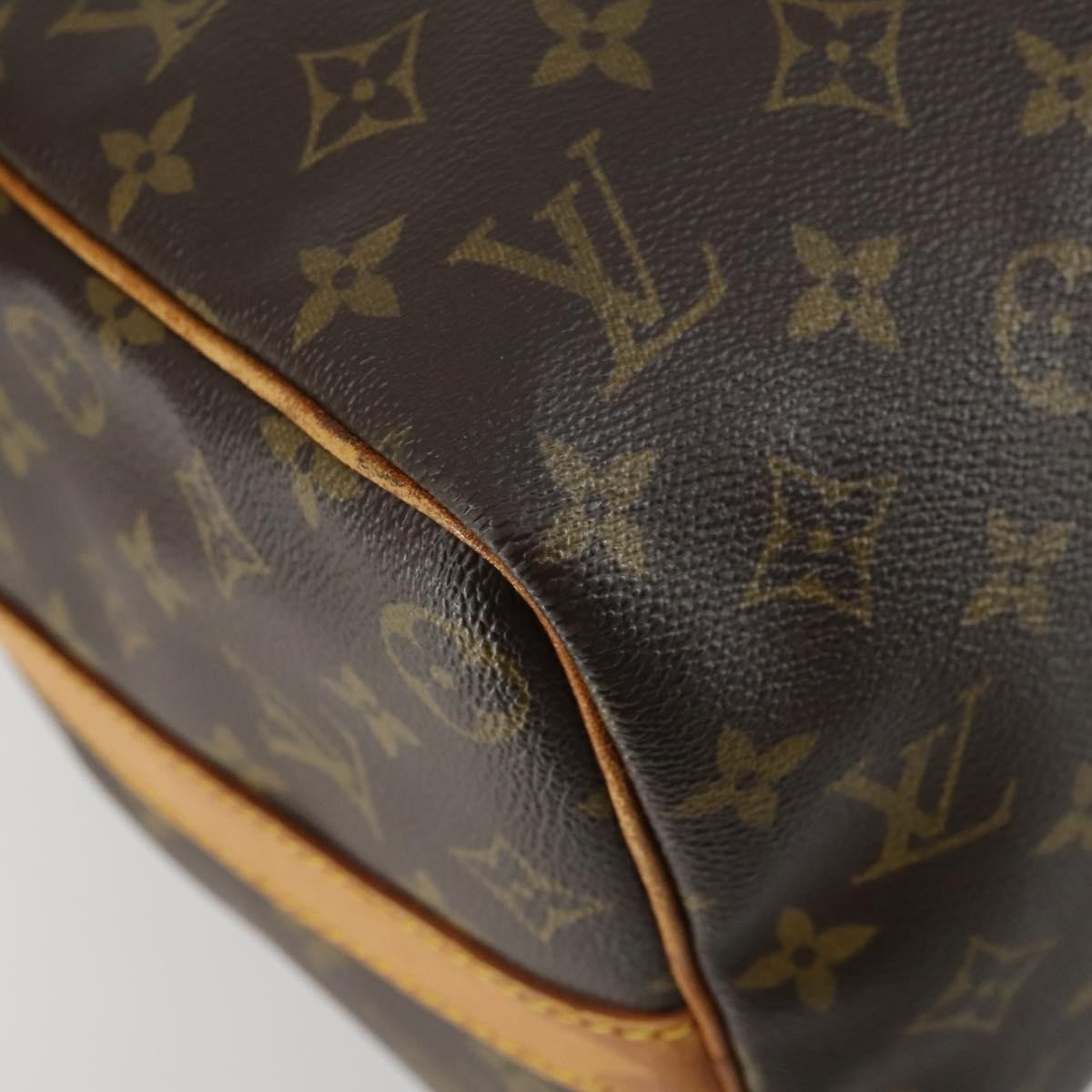 Louis Vuitton Keepall Bandouliere Monogram Canvas Brown Canvas Travel Bag Bag (Pre-Owned)