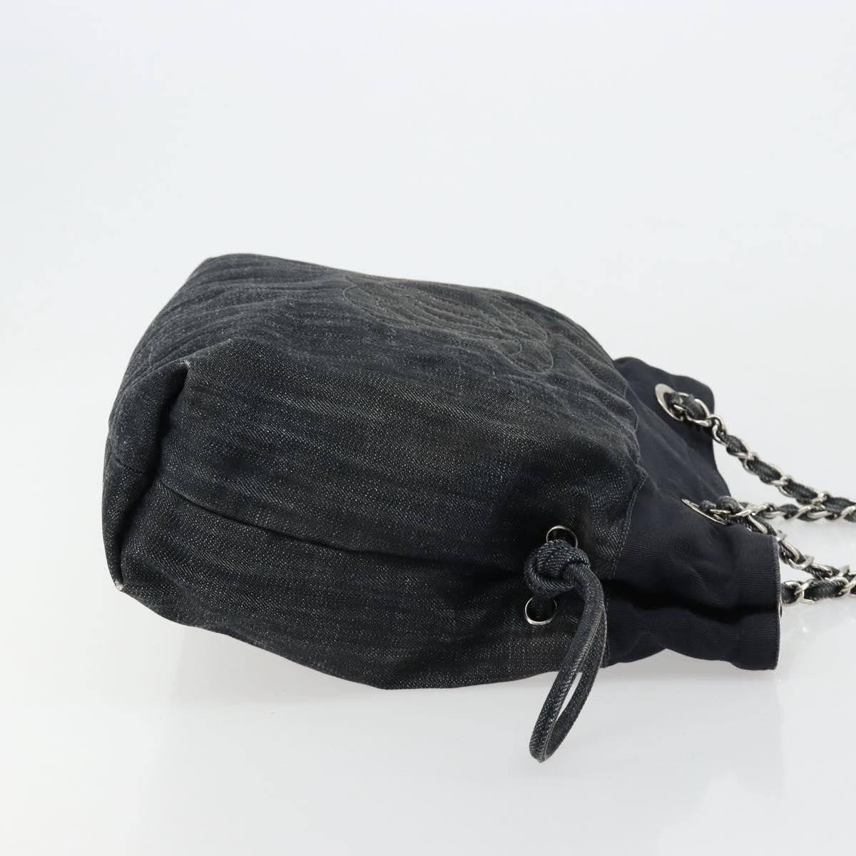 Chanel Bon Bon Denim Black Denim_Jeans Tote Bag Bag (Pre-Owned)