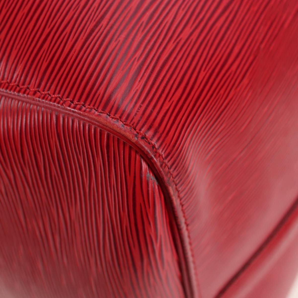 Louis Vuitton Keepall Epi Red Leather Travel Bag Bag (Pre-Owned)