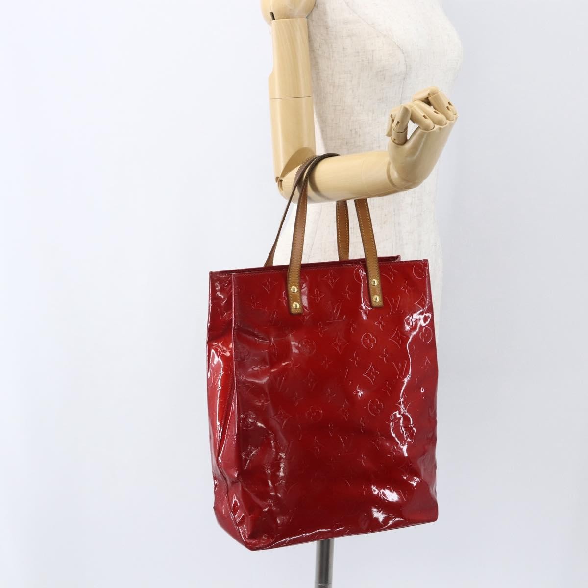 Louis Vuitton Reade Monogram Vernis Red Patent_Leather Handbag (Pre-Owned)