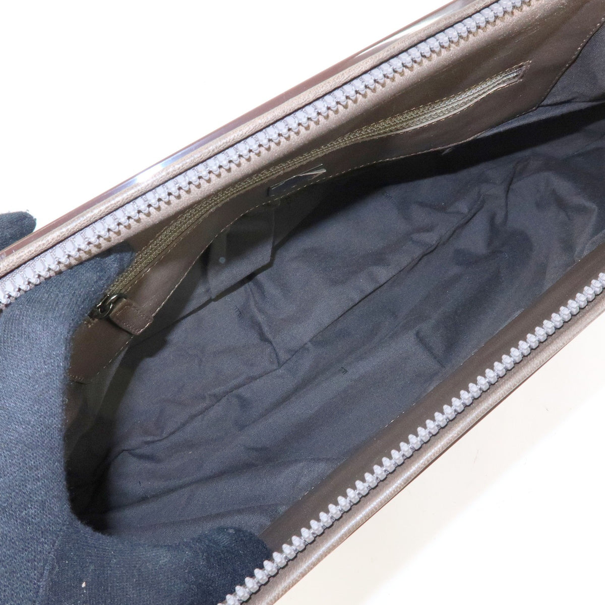 Fendi To You Snakeskin Brown Leather Handbag (Pre-Owned)