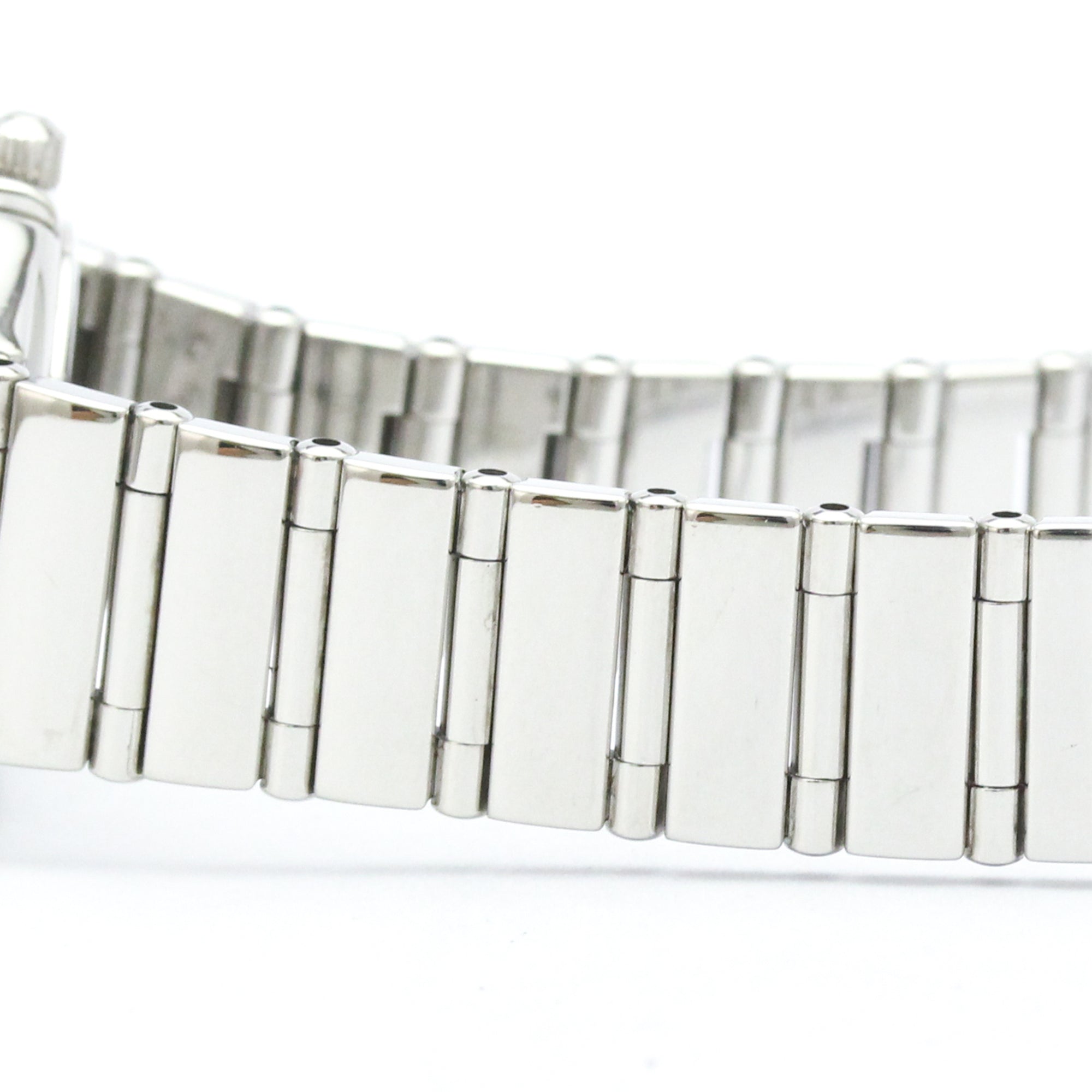 Omega Constellation Quartz Stainless Steel With Diamond Bezel And Mother Of Pearl Watch (Pre-Owned)
