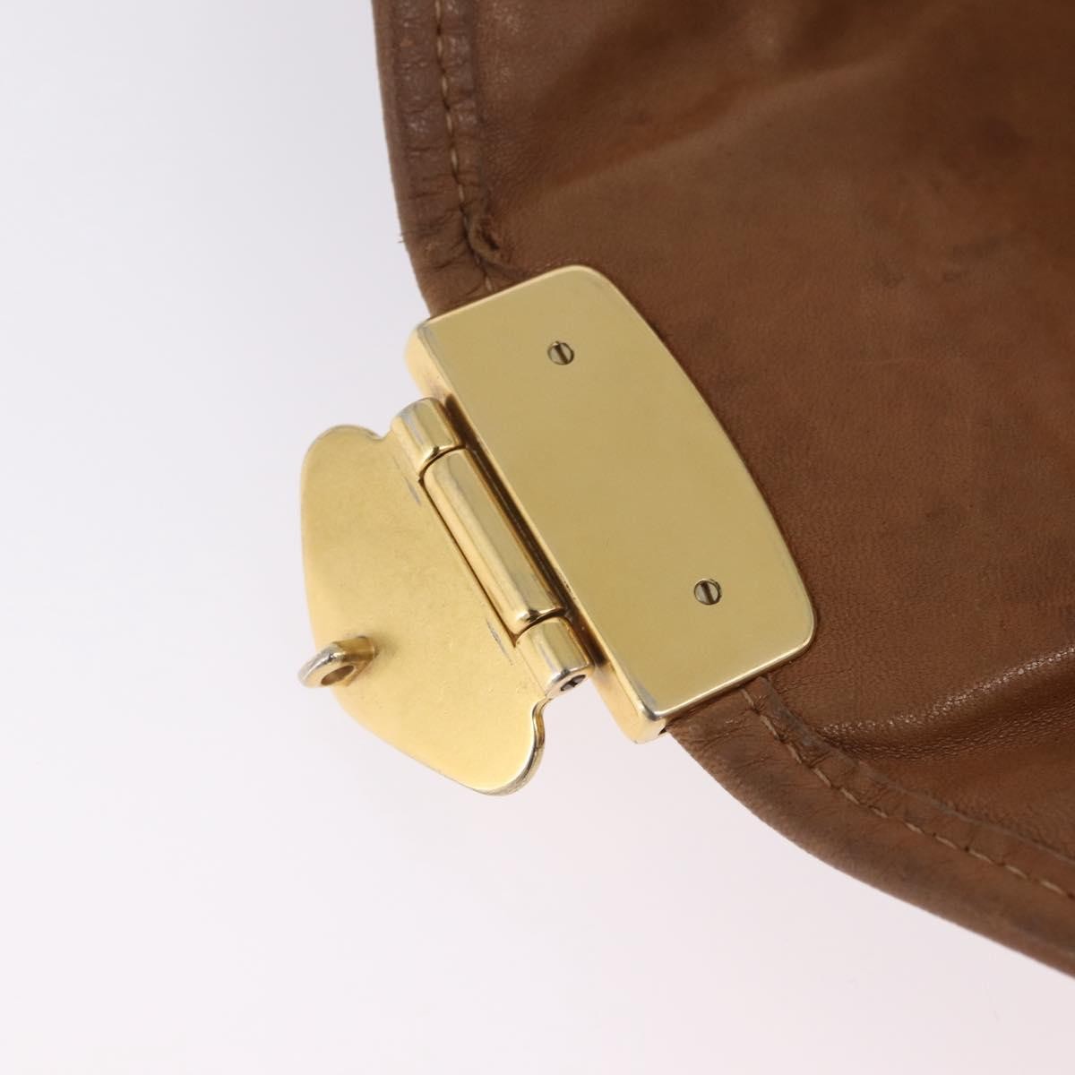 Miu Miu Coffer Convertible Hobo Matelasse Leather Brown Leather Shoulder Bag Bag (Pre-Owned)