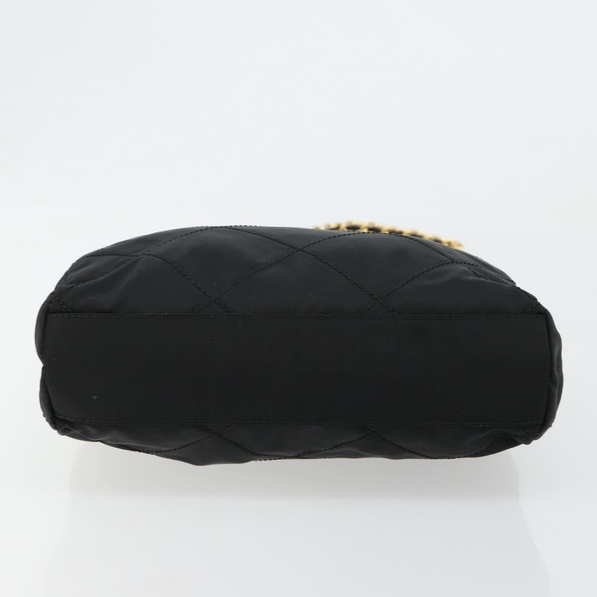 Prada Re-Edition 1995 Chain Quilted Tessuto Black Nylon Shoulder Bag Bag (Pre-Owned)