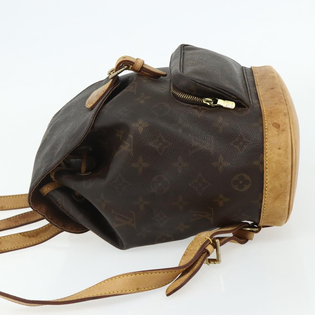Louis Vuitton Vintage Montsouris Monogram Canvas Brown Canvas Backpack Bag (Pre-Owned)