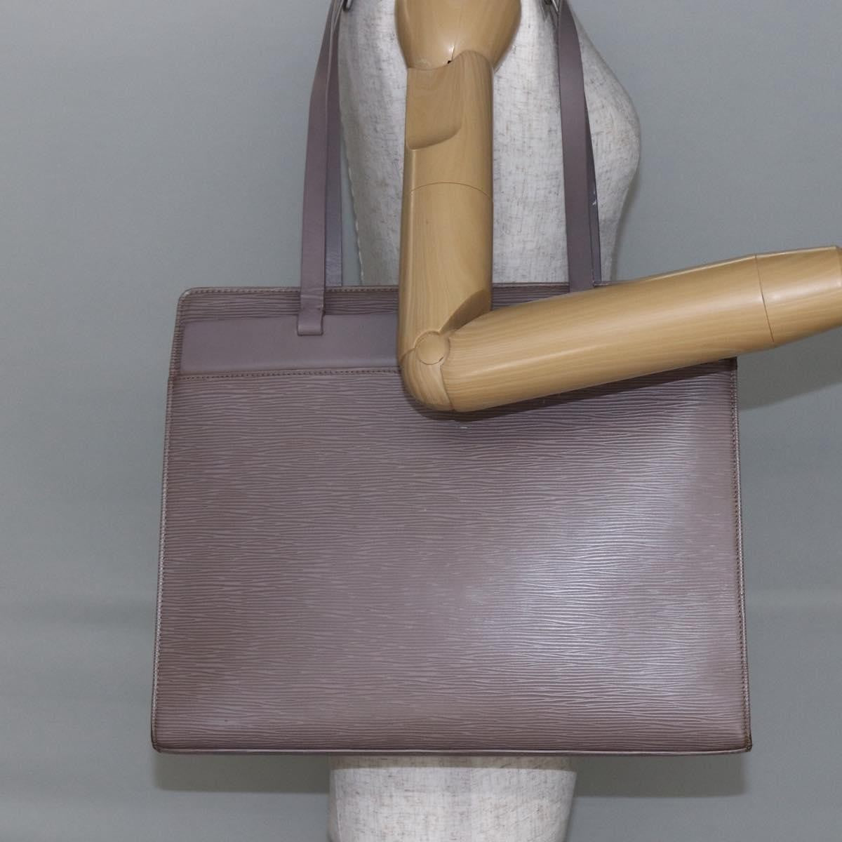 Louis Vuitton Croisette Epi Leather Purple Leather Tote Bag Bag (Pre-Owned)