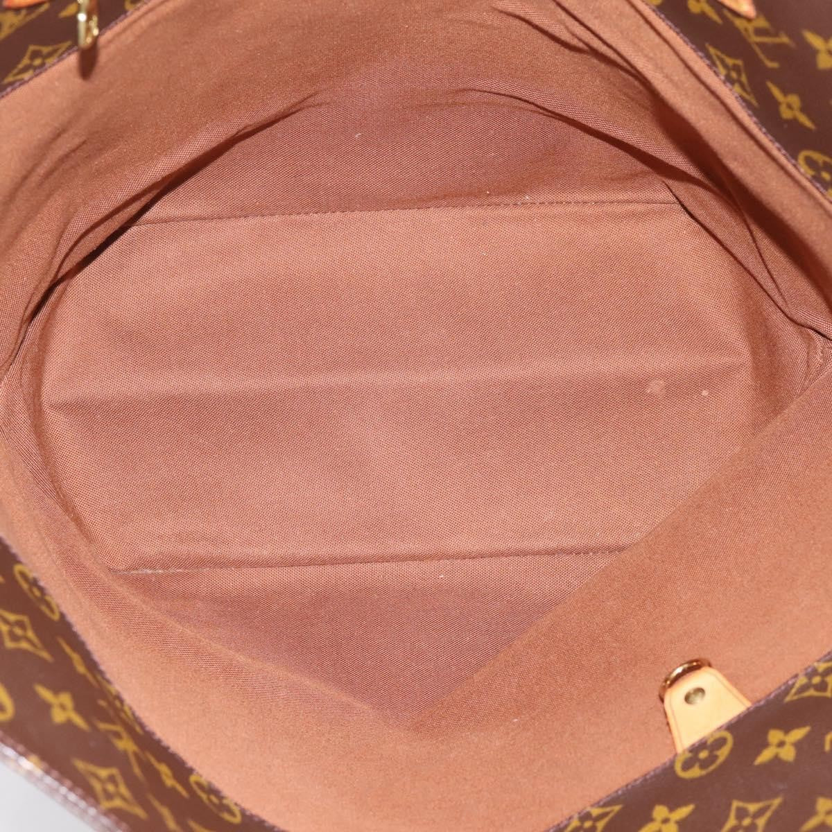 Louis Vuitton Shopping Sac Monogram Canvas Brown Canvas Handbag (Pre-Owned)