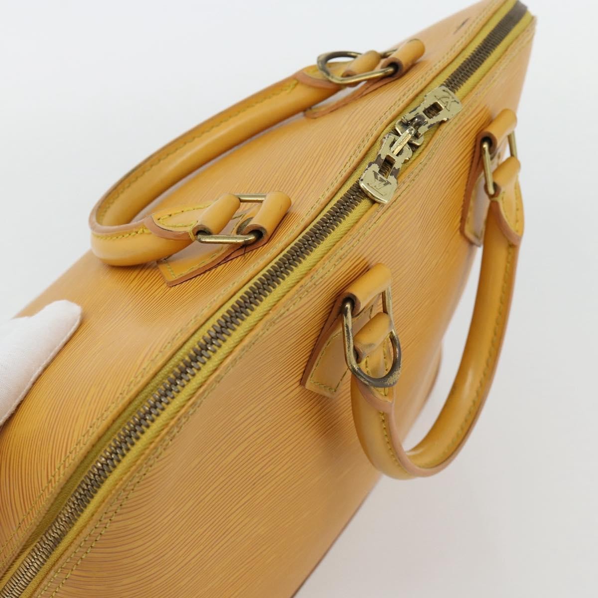 Louis Vuitton Alma Epi Leather Yellow Leather Handbag (Pre-Owned)
