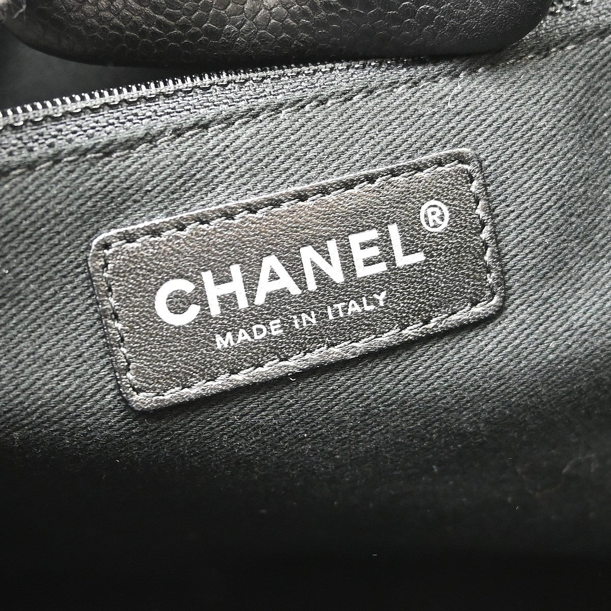 Chanel Ultimate Executive Caviar Black Leather Tote Bag Bag (Pre-Owned)
