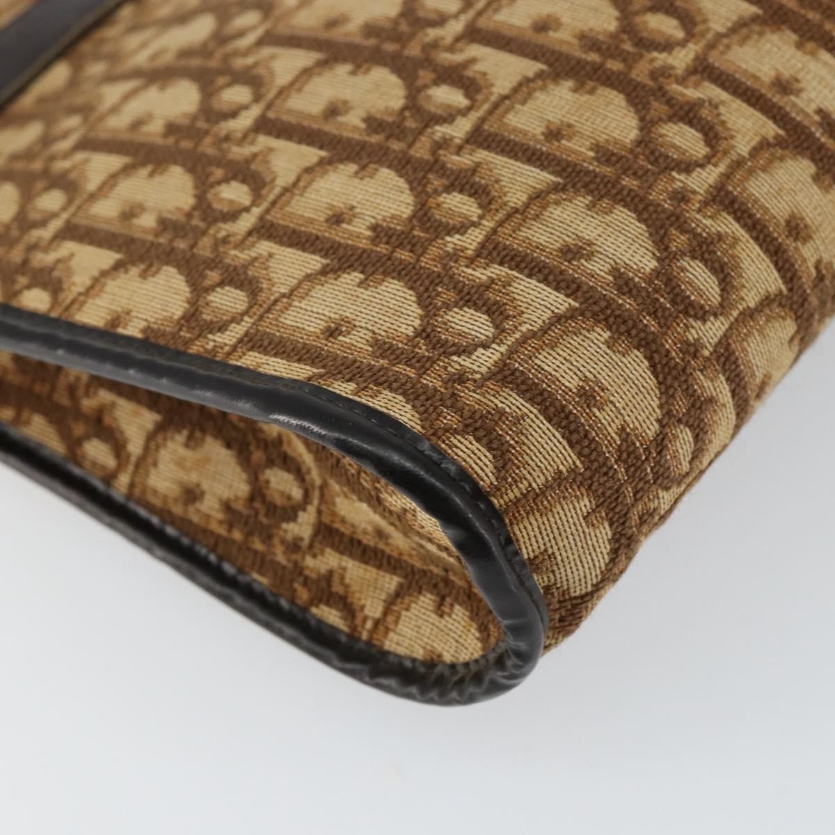 Christian Dior Vintage Trotter Diorissimo Canvas Brown Canvas Shoulder Bag Bag (Pre-Owned)